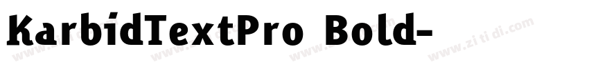 KarbidTextPro Bold字体转换